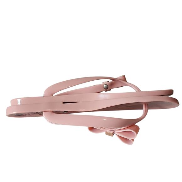 Ted Baker Jelly Flip Flops Thong Sandal Bow Womens 40 US 9.5 Pink Suzzip Shoe - Picture 10 of 15